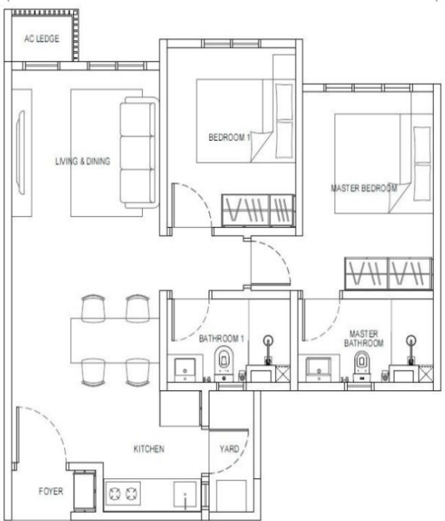 Type D1 Floor Plan