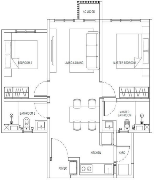 Type D2 Floor Plan