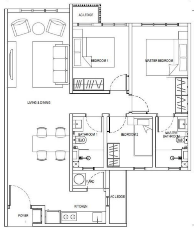 Type E2 Floor Plan
